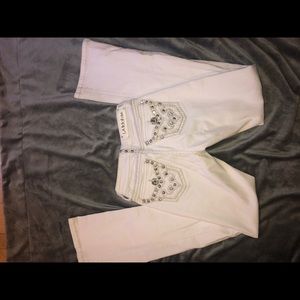 White bootcut pants LA Idol